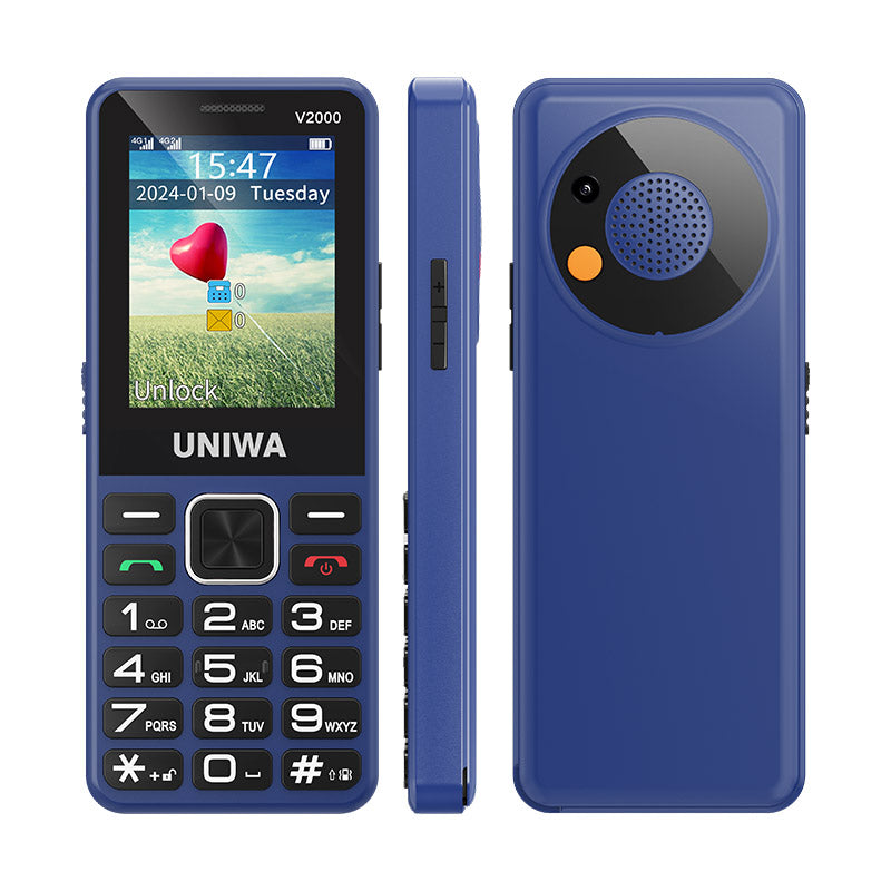 Big button mobile phone blue